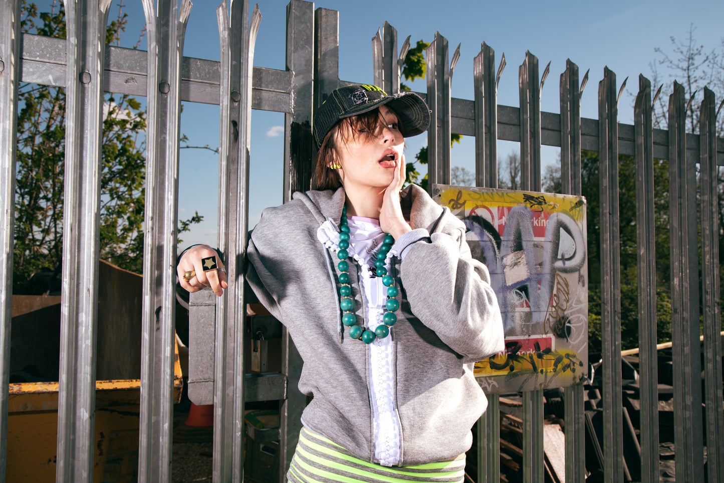Big zip hoodie