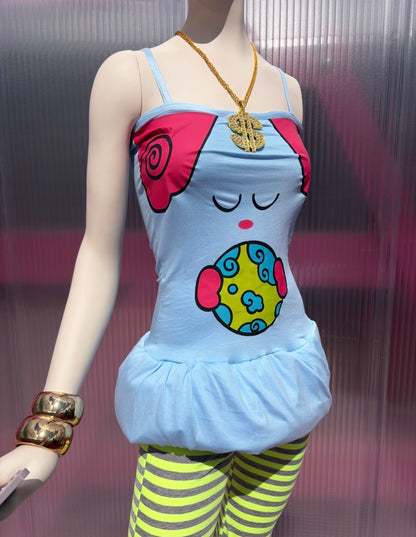 holding space dress Groll-Cee x SnugBug (available for pre-order)